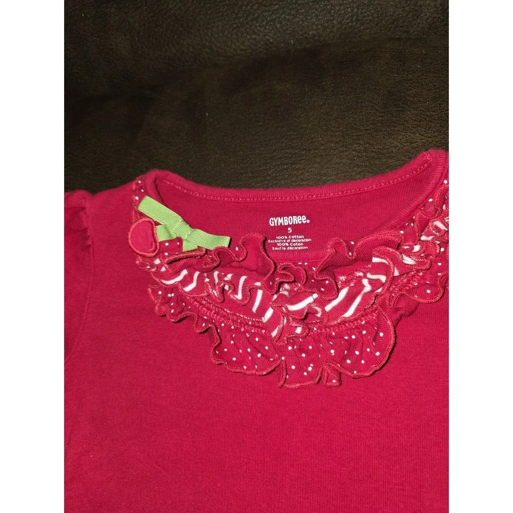 Gymboree cherry cute outfit lot top shorts pants size 5‎